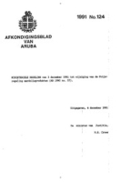 Afkondigingsblad van Aruba 1991 no. 124, DWJZ - Directie Wetgeving en Juridische Zaken