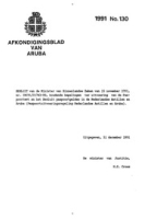 Afkondigingsblad van Aruba 1991 no. 130, DWJZ - Directie Wetgeving en Juridische Zaken