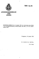 Afkondigingsblad van Aruba 1991 no. 14, DWJZ - Directie Wetgeving en Juridische Zaken