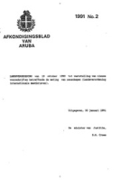 Afkondigingsblad van Aruba 1991 no. 2, DWJZ - Directie Wetgeving en Juridische Zaken