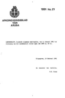 Afkondigingsblad van Aruba 1991 no. 21, DWJZ - Directie Wetgeving en Juridische Zaken