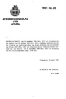 Afkondigingsblad van Aruba 1991 no. 28, DWJZ - Directie Wetgeving en Juridische Zaken