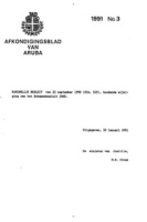 Afkondigingsblad van Aruba 1991 no. 3, DWJZ - Directie Wetgeving en Juridische Zaken