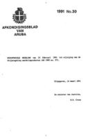 Afkondigingsblad van Aruba 1991 no. 30, DWJZ - Directie Wetgeving en Juridische Zaken