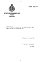 Afkondigingsblad van Aruba 1991 no. 48, DWJZ - Directie Wetgeving en Juridische Zaken