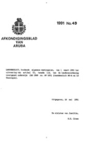 Afkondigingsblad van Aruba 1991 no. 49, DWJZ - Directie Wetgeving en Juridische Zaken
