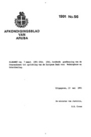Afkondigingsblad van Aruba 1991 no. 56, DWJZ - Directie Wetgeving en Juridische Zaken