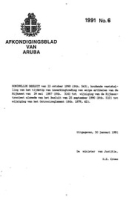Afkondigingsblad van Aruba 1991 no. 6, DWJZ - Directie Wetgeving en Juridische Zaken
