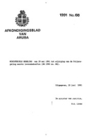 Afkondigingsblad van Aruba 1991 no. 68, DWJZ - Directie Wetgeving en Juridische Zaken
