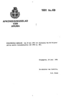 Afkondigingsblad van Aruba 1991 no. 69, DWJZ - Directie Wetgeving en Juridische Zaken