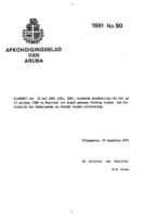 Afkondigingsblad van Aruba 1991 no. 90, DWJZ - Directie Wetgeving en Juridische Zaken