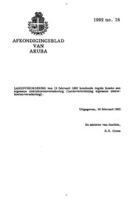Afkondigingsblad van Aruba 1992 no. 18, DWJZ - Directie Wetgeving en Juridische Zaken