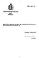 Afkondigingsblad van Aruba 1992 no. 19, DWJZ - Directie Wetgeving en Juridische Zaken
