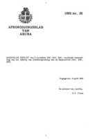Afkondigingsblad van Aruba 1992 no. 26, DWJZ - Directie Wetgeving en Juridische Zaken