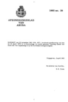 Afkondigingsblad van Aruba 1992 no. 28, DWJZ - Directie Wetgeving en Juridische Zaken