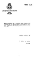 Afkondigingsblad van Aruba 1992 no. 9, DWJZ - Directie Wetgeving en Juridische Zaken