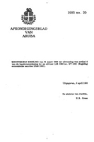 Afkondigingsblad van Aruba 1993 no. 20, DWJZ - Directie Wetgeving en Juridische Zaken