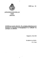 Afkondigingsblad van Aruba 1993 no. 21, DWJZ - Directie Wetgeving en Juridische Zaken
