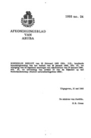 Afkondigingsblad van Aruba 1993 no. 24, DWJZ - Directie Wetgeving en Juridische Zaken