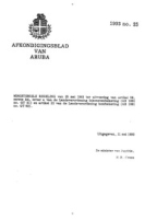 Afkondigingsblad van Aruba 1993 no. 25, DWJZ - Directie Wetgeving en Juridische Zaken