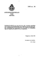 Afkondigingsblad van Aruba 1993 no. 36, DWJZ - Directie Wetgeving en Juridische Zaken
