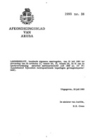 Afkondigingsblad van Aruba 1993 no. 38, DWJZ - Directie Wetgeving en Juridische Zaken