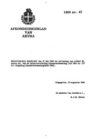 Afkondigingsblad van Aruba 1993 no. 42, DWJZ - Directie Wetgeving en Juridische Zaken