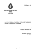 Afkondigingsblad van Aruba 1993 no. 43, DWJZ - Directie Wetgeving en Juridische Zaken