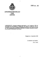 Afkondigingsblad van Aruba 1993 no. 48, DWJZ - Directie Wetgeving en Juridische Zaken