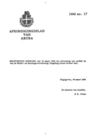 Afkondigingsblad van Aruba 1994 no. 17, DWJZ - Directie Wetgeving en Juridische Zaken