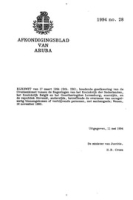 Afkondigingsblad van Aruba 1994 no. 28, DWJZ - Directie Wetgeving en Juridische Zaken