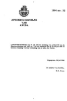 Afkondigingsblad van Aruba 1994 no. 32, DWJZ - Directie Wetgeving en Juridische Zaken