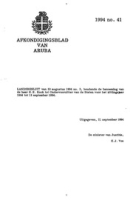 Afkondigingsblad van Aruba 1994 no. 41, DWJZ - Directie Wetgeving en Juridische Zaken