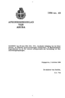 Afkondigingsblad van Aruba 1994 no. 43, DWJZ - Directie Wetgeving en Juridische Zaken