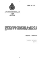 Afkondigingsblad van Aruba 1994 no. 45, DWJZ - Directie Wetgeving en Juridische Zaken