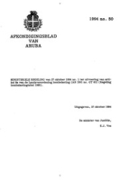 Afkondigingsblad van Aruba 1994 no. 50, DWJZ - Directie Wetgeving en Juridische Zaken