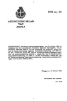 Afkondigingsblad van Aruba 1994 no. 52, DWJZ - Directie Wetgeving en Juridische Zaken
