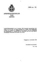 Afkondigingsblad van Aruba 1994 no. 54, DWJZ - Directie Wetgeving en Juridische Zaken