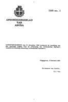 Afkondigingsblad van Aruba 1995 no. 1, DWJZ - Directie Wetgeving en Juridische Zaken