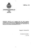 Afkondigingsblad van Aruba 1995 no. 10, DWJZ - Directie Wetgeving en Juridische Zaken