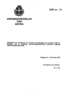 Afkondigingsblad van Aruba 1995 no. 13, DWJZ - Directie Wetgeving en Juridische Zaken