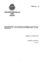 Afkondigingsblad van Aruba 1995 no. 17, DWJZ - Directie Wetgeving en Juridische Zaken