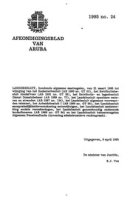 Afkondigingsblad van Aruba 1995 no. 24, DWJZ - Directie Wetgeving en Juridische Zaken