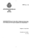 Afkondigingsblad van Aruba 1995 no. 31, DWJZ - Directie Wetgeving en Juridische Zaken