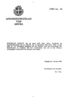 Afkondigingsblad van Aruba 1995 no. 41, DWJZ - Directie Wetgeving en Juridische Zaken