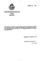 Afkondigingsblad van Aruba 1995 no. 60, DWJZ - Directie Wetgeving en Juridische Zaken