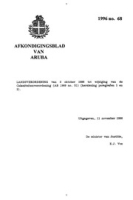 Afkondigingsblad van Aruba 1996 no. 68, DWJZ - Directie Wetgeving en Juridische Zaken