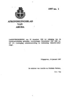 Afkondigingsblad van Aruba 1997 no. 1, DWJZ - Directie Wetgeving en Juridische Zaken