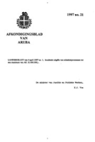 Afkondigingsblad van Aruba 1997 no. 21, DWJZ - Directie Wetgeving en Juridische Zaken
