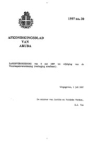 Afkondigingsblad van Aruba 1997 no. 30, DWJZ - Directie Wetgeving en Juridische Zaken